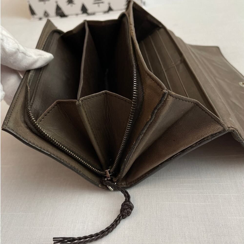 BOTTEGA VENETA RARE Intrecciato Long Wallet COA Pre-loved - Picture 9 of 14